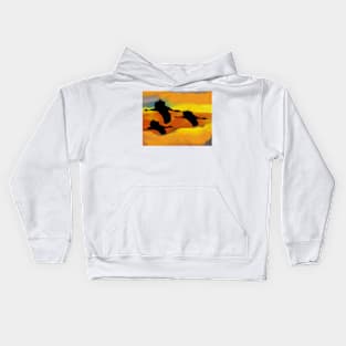 Snow Birds Kids Hoodie